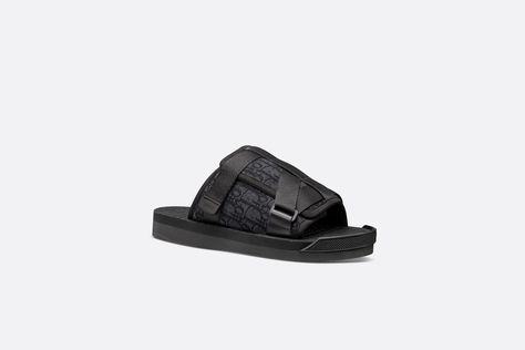 Dior Alpha Sandal, Dior Oblique, Christian Dior Couture, Dior Couture, Black Rubber, Black Sandals, Bermuda Shorts, Hallmark, Calf Skin