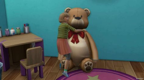 Download Imaginary Friend for Sims 4 at ModsHost NOW! With this mod, your sims can turn their favorite stuffed animal into a sim. If you have EP04 Cats & Dogs or EP14 Horse Ranch, you can also turn it into a cat, dog, or horse. I love imaginary friends in TS3, but it’s too bad it wasn’t added to TS4. I simply made this ... #sims #videogames #game #mods #gaming Sims Love, Teen Friends, Imaginary Friends, Sims 4 Game Mods, Romantic Photos Couples, Best Mods, Horse Ranch, Sims 4 Game, Imaginary Friend