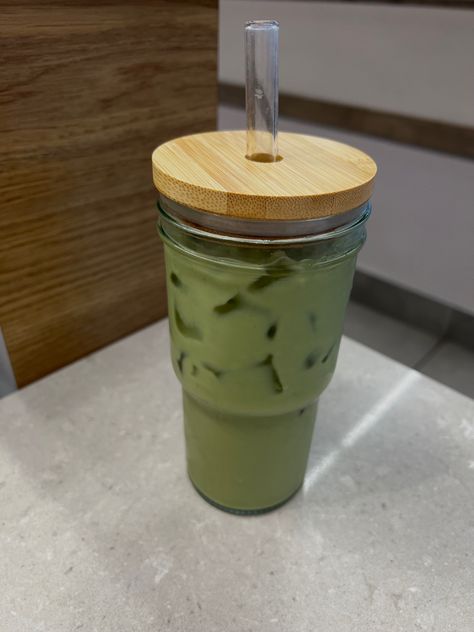 Bamboo Aesthetic, Indiana Christmas, Matcha Cup, Matcha Aesthetic, Aesthetic Drink, Hydration Station, Matcha Drink, Healthy Food Inspiration, Refreshing Drinks Recipes