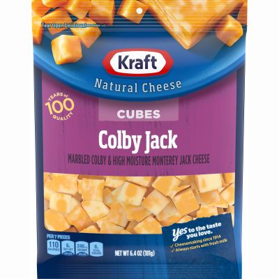 Kraft Colby & Monterey Jack Natural Cheese Cubes 6.4 oz Bag - My Food and Family Kraft Cheese, Billy Kid, Savory Cheese, Natural Cheese, Cheddar Biscuits, Colby Jack, Cheese Cubes, Colby Jack Cheese, Monterey Jack