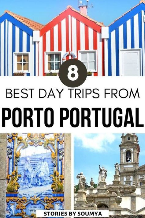 Planning to travel to Porto? Looking for cool things to do in Porto Portugal? Check out these 8 amazing day trips from Porto that are quick and easy. Convenient day trip destinations from Porto that won't burn a hole in your pocket. #Porto #Portugal #Europe Porto Day Trips, Porto Travel Guide, Day Trips From Porto, Porto Portugal Travel, Things To Do In Porto, Porto Travel, Portugal Trip, Portugal Vacation, Portugal Travel Guide