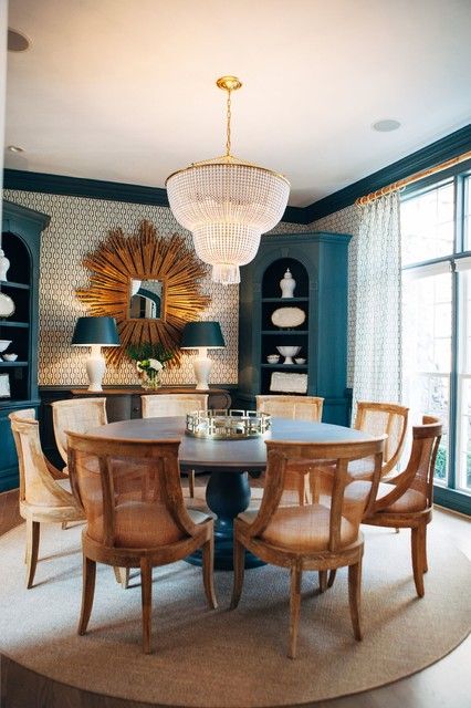 Winston - Salem Dining Room - Dining Room - Charlotte - by Georgia Street Design | Houzz Georgia Street, Dining Room Layout, Traditional Dining Rooms, Interior Remodel, Traditional Dining Room, Interior Renovation, Street Design, Dining Room Inspiration, Decoration Inspiration