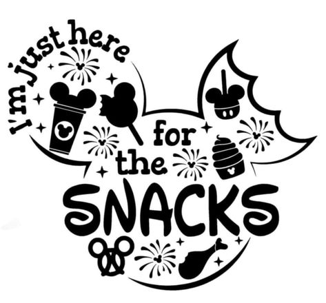 Here For The Snacks Svg, Svg Mickey Mouse, Here For The Snacks, Disney Trip Shirts, Projets Cricut, Diy Disney Shirts, Disney Snacks, Disney Svg, Free Facebook