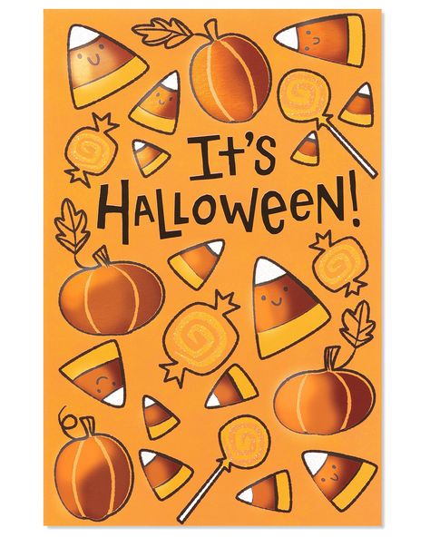 PRICES MAY VARY. Front Message: It's Halloween! Inside Message: Wishing you a bag full of candy and a night full of fun surprises! This juvenile Halloween greeting card cello pack features fun lettering, holiday iconography and glitter embellishments Includes 6 Halloween greeting cards with sparkling glitter and 6 envelopes American Greetings offers exceptional greeting cards, gift wrap and celebration products so you can connect in ways that fit your personality and authentic style Halloween Cards For Kids, Halloween For Kids, Halloween Greeting Cards, Fun Lettering, Vintage Halloween Cards, Halloween Wishes, Kids Bag, Nightmare Before Christmas Halloween, Feliz Halloween