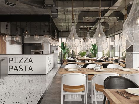 Steakhouse Design, Italian Restaurant Decor, Pasta Restaurant, Container Coffee Shop, Pizza Store, Pizzeria Design, Pasta Shop, Pasta Restaurants, Pizza House