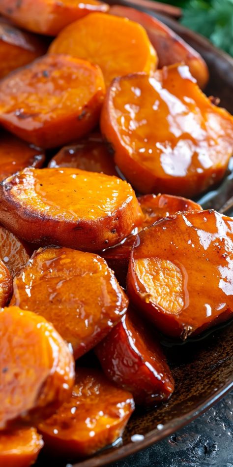 Candied Sweet Potatoes [55 Minutes] - Chasety Candied Sweet Potatoes With Maple Syrup, Candied Yams In Cast Iron Skillet, Candied Canned Sweet Potatoes, Stacked Sweet Potatoes, Sweet Potatoes With Karo Syrup, Sweet Potato With Karo Syrup, Candy Yams Crockpot, Classic Candied Sweet Potatoes, Air Fryer Candied Sweet Potatoes