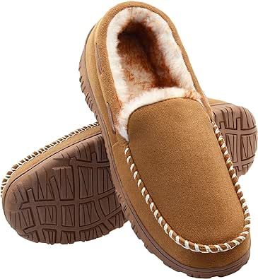 Moccasins For Men, Mens Moccasin Slippers, Warm Bedroom, Indoor Outdoor Slippers, Man Of The House, Slippers For Men, Moccasin Slippers, Moccasins Style, Bedroom Slippers