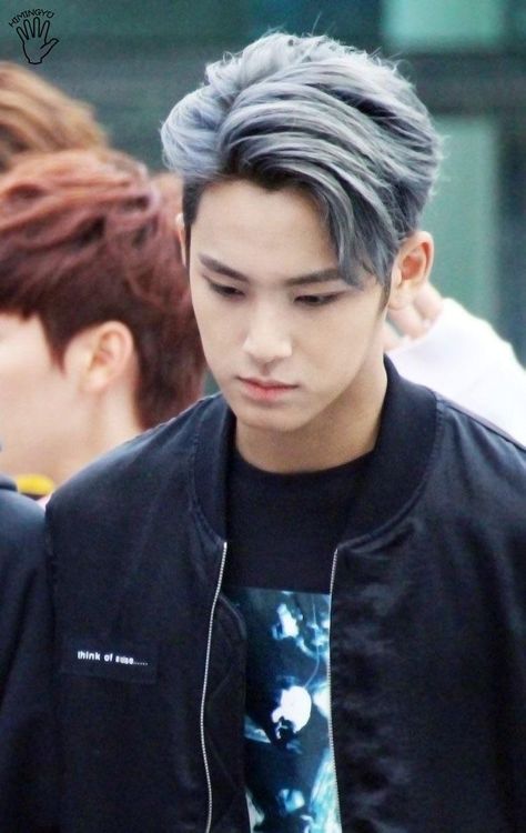 Grey Hair Color Men, Silver Hair Men, Asian Hair Color, Boys Colored Hair, Asian Man Haircut, Korean Men Hairstyle, Dyed Hair Men, Hair Color Asian, Grey Hair Men