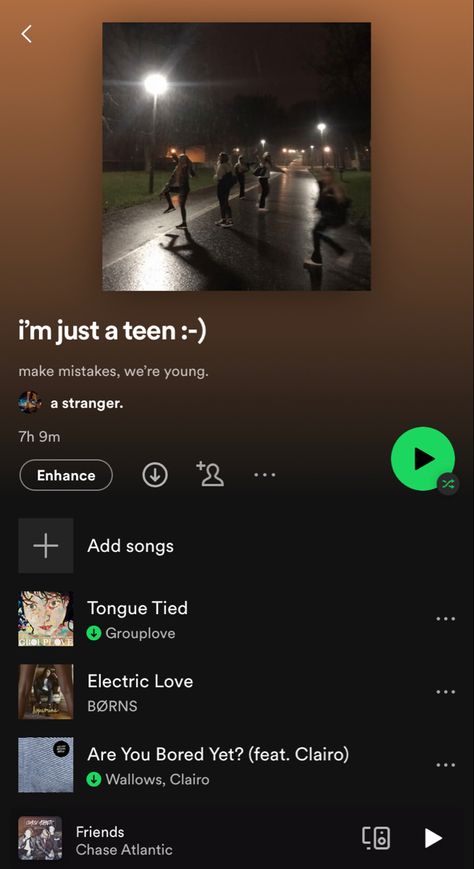 Grunge Spotify Playlist, Late Night Music Playlist, Teenage Love Playlist, R&b Music Playlist, Spotify Playlist Memes Funny, Are You Bored, Tongue Tie, Long I, Spotify Playlist