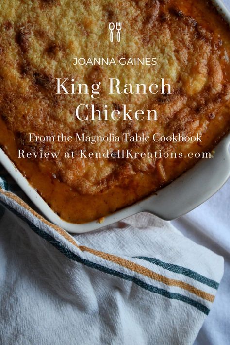 Joanna Gaines recipe for King Ranch Chicken from the Magnolia Table Cookbook was different than expected but full of flavor. Read all about it at KendellKreations.com Magnolia Table King Ranch Chicken Casserole, King Ranch Chicken Magnolia Table, Joanna Gaines King Ranch Chicken Casserole, Magnolia King Ranch Chicken Casserole, King Ranch Chicken Casserole Joanna, Magnolia Table Recipes Chicken, King Ranch Chicken Casserole Magnolia Table, Joanna Gaines King Ranch Casserole, Magnolia King Ranch Chicken