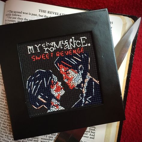 My Chemical Romance Album Cover, Romance Album Cover, My Chemical Romance Albums, Green Day Albums, Three Cheers For Sweet Revenge, Stitch Patch, Sweet Revenge, Art Album, My Chemical