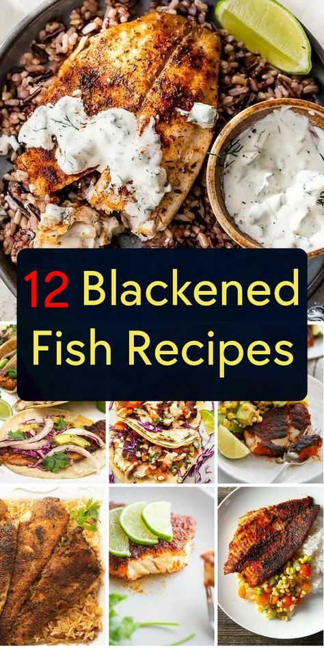 Get ready to dive into the world of bold flavors with these 12 blackened fish recipes. From Cajun-style to Mediterranean-inspired, discover new ways to cook up a seafood storm! Baked Redfish Recipes, Blackened Fish Recipes, Redfish Recipes, Chicken Seasoning Recipes, Blackened Fish Tacos, Blackened Fish, Blacken Fish, Cilantro Lime Slaw, Homemade Cajun Seasoning