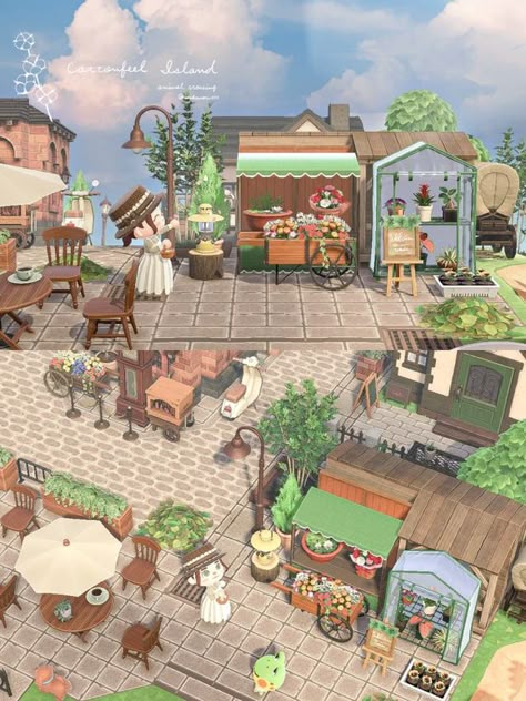 Acnh Builds, Island Layout, Europe City, Animals Crossing, French Theme, Paris Inspired, French Bakery, Animal Crossing Villagers, City Vibe