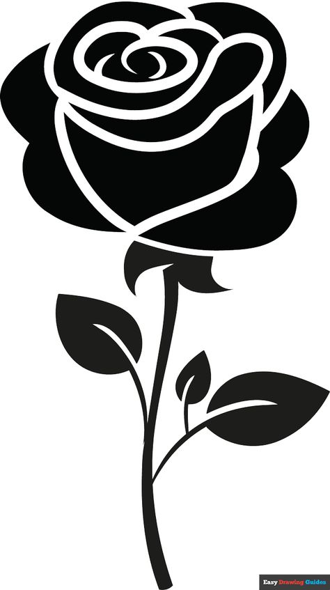 How to Draw a Rose Tattoo Featured Image Black Rose Drawing, A Rose Tattoo, Rose Silhouette, Rosas Vector, Draw A Rose, Rose Drawing Tattoo, Cool Tattoo Drawings, Cartoon Drawing Tutorial, Easy Drawing Tutorial