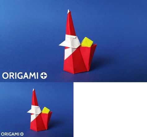 Origami Smiling Santa Claus Origami Step By Step, Xmas Crafts, How To Make An, Santa Claus, Origami, Christmas Crafts, Step By Step, Christmas Tree, Holidays