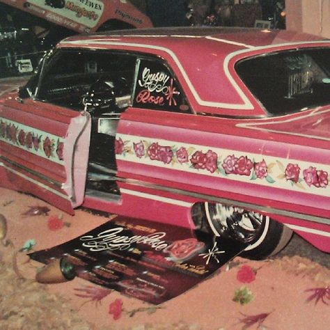 Gypsy Rose 1963 Chevrolet Impala, Imperials Car Club. Dog Carting, Lowriders Cars, Mustang Car Aesthetic, Tesla Car Models, Mustang Car, Car Wheels Diy, Chola Style, Cholo Style, Wheel Craft