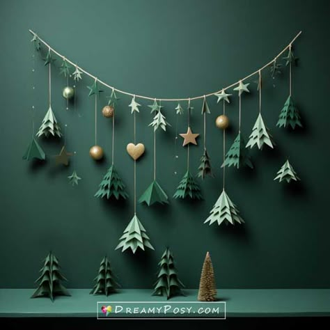 Christmas tree templates, Christmas decoration Craft Paper Tree Classroom, Tissue Paper Trees Christmas, Paper Craft Home Decoration, Christmas Conference Room Decorations, Cricut Paper Decorations, Wrapping Paper Crafts Christmas, Christmas Decor From Paper, Handmade Christmas Tree Ideas, Cricut Paper Garland