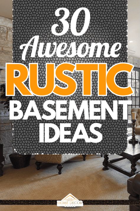 30 Awesome Rustic Basement Ideas [Photo List Inspiration] Cozy Basement Ideas Rustic Modern, Rustic Basement Ideas, Basement Color Schemes, Basement Family Rooms, Exposed Basement Ceiling, Small Man Cave, Basement Colors, Basement Painting, Dark Basement