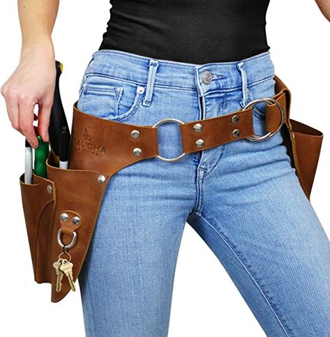 Garden Tool Belt for women– Leather Tool Belt - Gardening tool belt, Tool Holster Adjustable Tool Pouch with pockets, Gardening gifts for women, Toolbelt womens, Florist tool belt, gardeners belt - - Amazon.com Garden Belt, Garden Tool Belt, Leather Tool Pouches, Eco Friendly Stores, Tool Belt Pouch, Florist Tools, Leather Tool Belt, Tool Apron, Garden Tool Organization