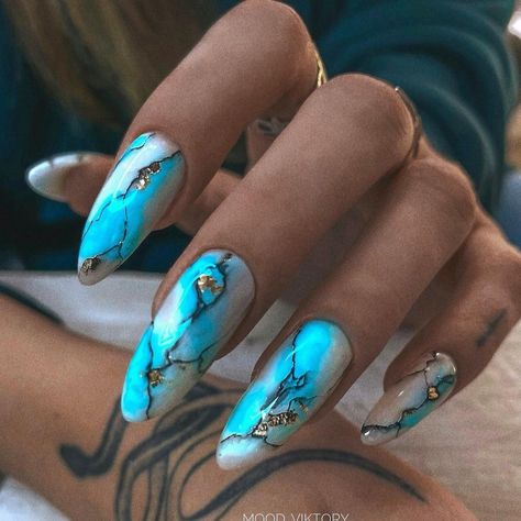 Nagel Design, Nail Tip Designs, Galaxy Nails, Top Nail, Bling Nails, Gorgeous Nails, Nail Tips, Lapis Lazuli, Turquoise Ring