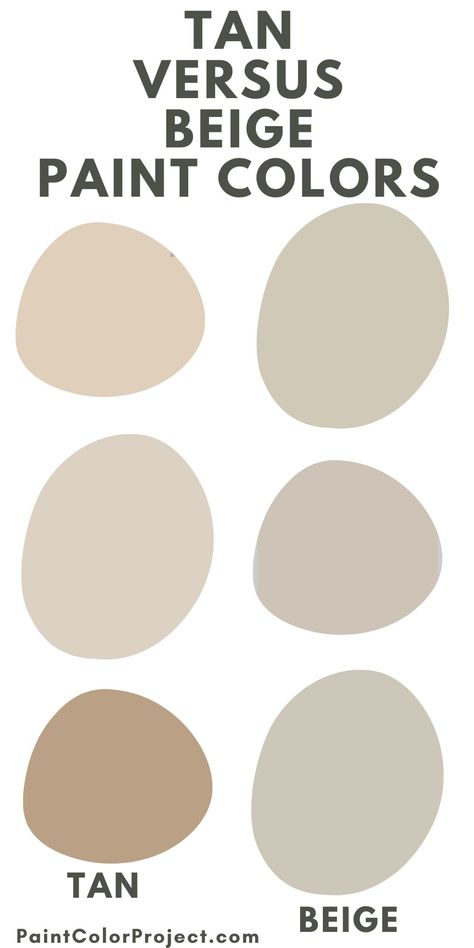 tan versus beige paint colors Sandy Beige Paint Color, Warm Tan Paint Colors, Best Beige Paint Color, Warm Beige Paint Colors, Sand Paint Color, Beige Wall Paints, Shaker Beige, Tan Paint Colors, Cream Paint Colors