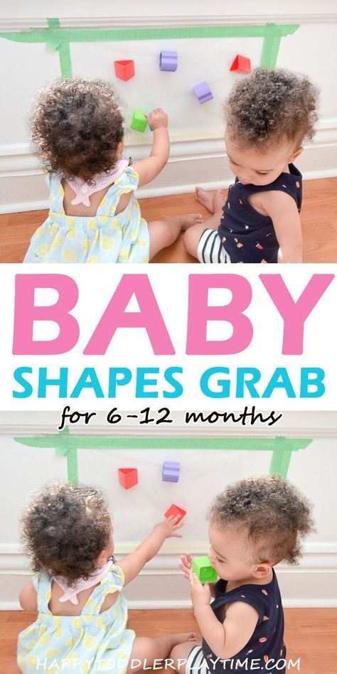 Baby Shapes Grab - HAPPY TODDLER PLAYTIME Need an activity to help your little practice sitting? Baby Shapes Grab is a great sitting up activity for babies 6 to 12 months old using contact paper! Baby Play Ideas, Activities For Infants, Infant Classroom, Happy Toddler, Infant Room, Activities For Babies, Baby Sensory Play, Baby Play Activities, Diy Bebe