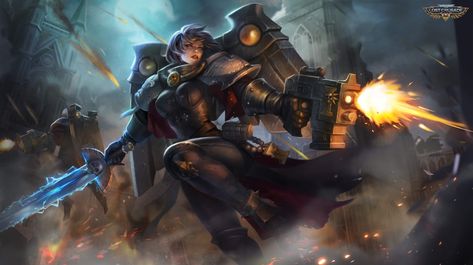 Adepta Sororitas Wallpaper, Sisters Of Battle 40k, Adepta Sororitas Art, Warhammer Sororitas, Warhammer Landscape, Warhammer 40k Sisters Of Battle, 40k Wallpaper, Adeptus Sororitas, Sister Of Battle