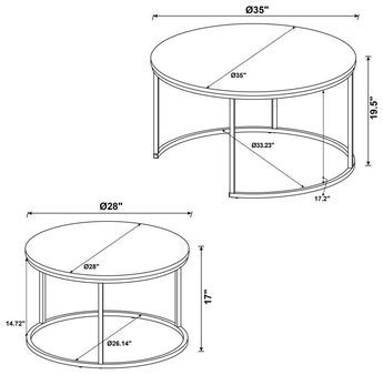 A nesting coffee table makes an interesting addition to your living space. Two round coffee tables join as one in a nesting fashion, making it easy to create table space in the size you need. The gunmetal frame is made from metal and round in appearance, making it the perfect complement to the tabletops. Find faux marble construction with a grey finish for a versatile appearance. This faux marble and metal coffee table is the perfect match for compact spaces.   Product Features  A nesting coffee table makes an interesting addition to your living space  Two round coffee tables join as one in a nesting fashion, making it easy to create table space in the size you need  The gunmetal frame is made from metal and round in appearance, making it the perfect complement to the tabletops  Find faux Two Round Coffee Tables, Round Coffee Tables, Nesting Coffee Table, Office Pictures, Coffee Table Grey, Nesting Coffee Tables, Metal Coffee Table, Faux Marble, Round Coffee Table