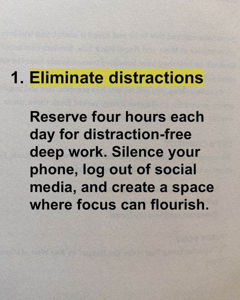 Achieve deep focus with 10 easy steps. Deep focus enables you to work efficiently, enhance creativity, and improve problem-solving skills. It minimizes distractions, allowing you to engage deeply with your tasks and produce high-quality work. Which of these do you follow? Let me know in comments. Follow @booklyreads for more self improvement tips. [deep focus, productivity, work, distractions, problem solving, efficient, creativity, focus, stay focused] #deepfocus #productivityhacks #self... You Are Getting Distracted Again, Productivity Work, Deep Focus, Study Inspo, Dear Self Quotes, Dream Chaser, Dear Self, Productivity Hacks, Studying Inspo