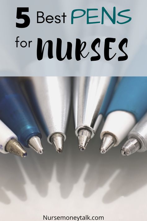 We've done the research of the best pens for nurses and nursing students. The must-have nurse pen is...(click through to see) #nursingstudent #nursingschool #nursegear #nursingstudentgear #productsfornurses #nursepen Nursing Bags For Nurses, Nurse Must Haves For Work, Nurse Must Haves, Nursing Students Must Haves, Nurse Pens, Nurse Pouch, Best Writing Pen, Nurse Supplies, Nurse Money