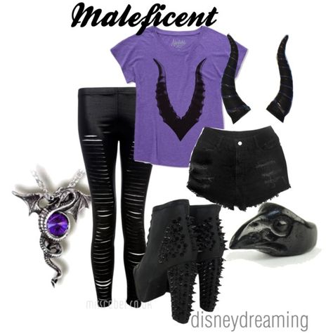 "Maleficent" by em-ily-ann on Polyvore Maleficent Disneybound Inspired Outfits, Maleficent Inspired Outfits, Maleficent Disneybound, Disney Bound Outfits Casual, Disneybound Outfits, Boo Bash, Epic Clothes, Disney Bachelorette, Disney Costume