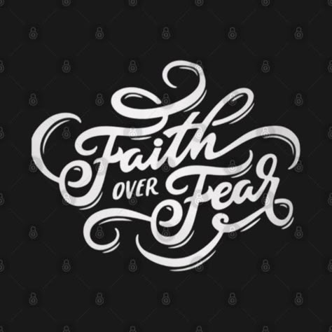 Faith Over Fear Tattoo, Faith Logo, Tattoo Crystal, Fear Tattoo, God Clothing, Fear Quotes, Cute Hand Tattoos, Chalkboard Designs, Cool Quotes