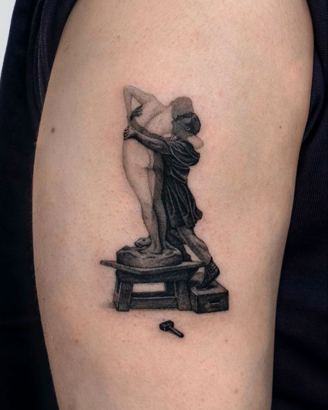 Pygmalion And Galatea Tattoo, Greek Myth Tattoo, Myth Tattoo, Pygmalion And Galatea, Perfect Features, Goddess Aphrodite, Greek Myth, Flash Design, Art Tattoos