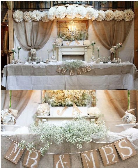 do what jennifer did but add some burlap fabric to it.... Pregnancy Prep, Burlap Baby Showers, Head Table Backdrop, Table Backdrop, Baby Shower Backdrop, Burlap Fabric, Head Table, Shower Ideas, Burlap