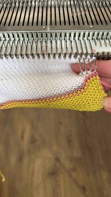 How TO KNIT A MOCK RIB ON A KNITTING MACHINE Machine Knitting Patterns Free, Machine Knitting Patterns, Machine Project, Knitting Machine Projects, Knitting Videos, How To Knit, Flat Bed, Knitting Machine, Fiber Arts