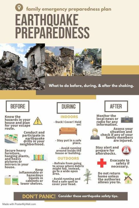 Before During After Earth Quake Drawing, Informational Brochure Design, Cas Poster, Printable Art Templates, Volcano Projects, Emergency Preparedness Plan, Family Emergency Plan, Geography Notes, Academic Poster