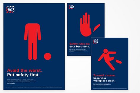 It's Nice That : Carina Hinze and Gilmar, Wendt & Co rebrand The British Safety Council Safety Design Graphics, Safety Graphic Design, Hospital Signage, Health And Safety Poster, Employee Safety, Community Safety, Construction Safety, Safety Posters, Industrial Safety