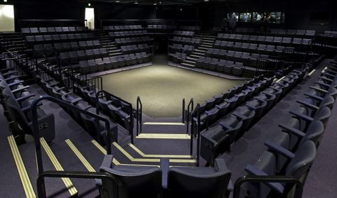 What are the types of theatre stages and auditoria? Theatre In The Round, Stage School, Technical Theatre, Modern Theatre, Tiered Seating, Theater Architecture, Studio Theater, Open Air Theater, Small Theatre