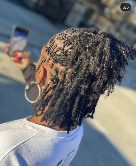 Natural Dreads Styles For Women, Styles With Dreads For Women, Rass Styles For Woman, Two Strand Twist Dread Styles, Short Locs Ponytail Styles, Styles For Short Dreads For Women, Dreads Styles For Women Black Short, Half Up Half Down Loc Styles Short, Hairstyles On Short Locs