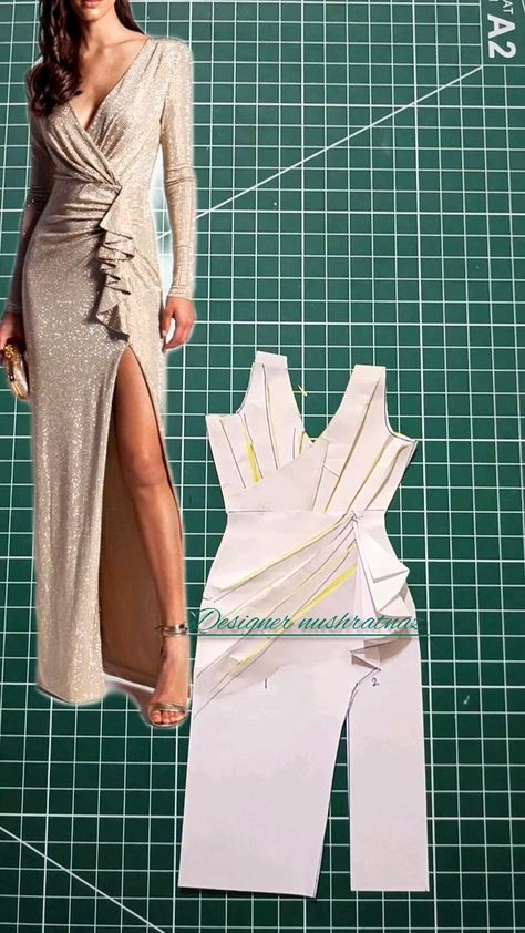 Clothing Pattern Design, Dress Patterns Diy, Easy Dress Sewing Patterns, Dress Sewing Tutorials, Sewing Clothes Women, Fashion Design Patterns, Sewing Tutorials Clothes, Fashion Sewing Tutorials, Blouse Pattern Sewing