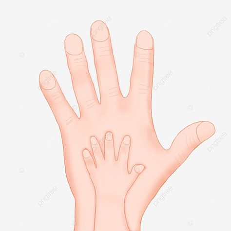 Big Hands Holding Small Hands, Big Hands, Mother's Day Background, Hands Holding, Hand Holding, Small Hands, Hand Illustration, Free Psd, Free Png