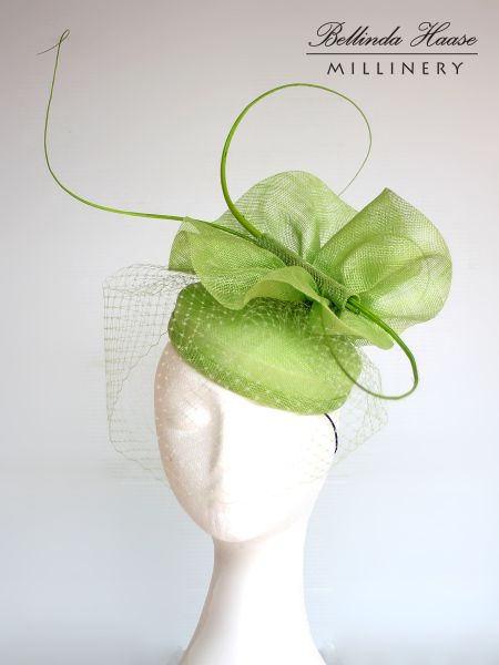 Lime Green Hat worn to Melbourne Cup Green Derby Hat, Green Evening Fascinator Hat, Elegant Green Hat Headpiece, Adjustable Green Hat Headpiece, Lime Green Fascinator, Green Adjustable Brimmed Fascinator, Couture Hats, Ascot Hats, Melbourne Cup