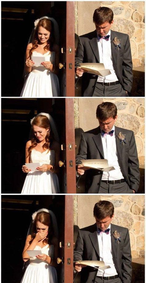 Reading wedding love letters men vs women #funny #memes Men Vs Women, London Bride, Future Mrs, Cute Wedding Ideas, 웃긴 사진, Man Vs, Memes Humor, Photo Couple, I Got Married