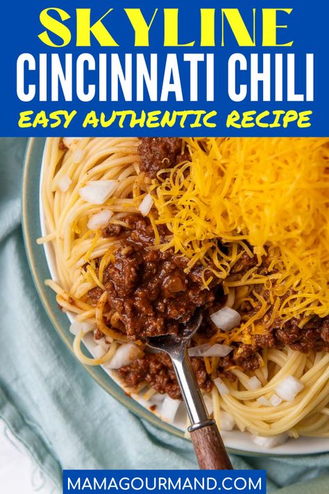 Instant Pot Cincinnati Chili, Cincinnati Chili Recipe Skyline, Crockpot Skyline Chili, Best Cincinnati Chili Recipe, Cincinnati Chili Spaghetti, Easy Cincinnati Chili Recipe, Skyline Chili Crockpot, Slow Cooker Cincinnati Chili, Chili Over Spaghetti