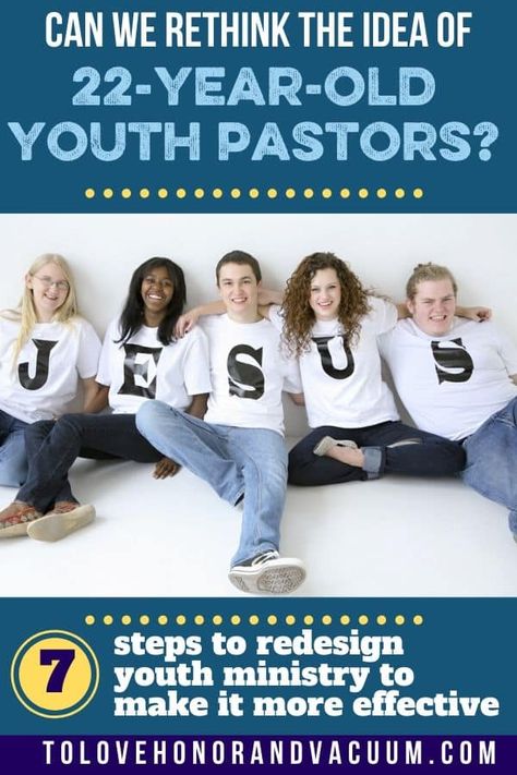 7 Steps for Fixing the Youth Group/Youth Pastor Problem. Should 22-year-olds be youth pastors? A look at how to change the Bible College and youth group problem. #youthgroup #church #churchfamily #biblecollege #tolovehonorandvacuum Christian Youth, Youth Lessons, Church Youth Group, Teenage Rebellion, Church Christian, Church Family, Raising Godly Children, Peer Group, Bible College