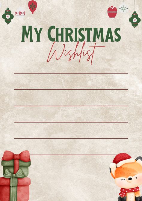 Christmas Wishlist Template, Wishlist Printable, Wishlist Template, Santa Wish List, Free Printable Quotes, Christmas Wish List, Holiday Templates, Christmas Wish, Funny Illustration