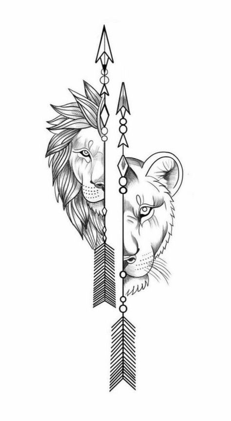 León y leona | Tatuagem casal, Lobo e lua tatuagem, Tatuagem de namorados Atrapasueños Tattoo, Leo Zodiac Tattoos, Tier Tattoo, Lioness Tattoo, Sagittarius Tattoo, Geometric Lion, Couple Tattoos Unique, Lion Head Tattoos, Leo Tattoos