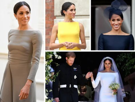 11 Boatneck Dresses To Help You Channel Your Inner Meghan Markle | HuffPost Life Sabrina Neckline, Boatneck Dress, Fitted Sheath Dress, Meghan Markle Style, Boat Neck Dress, Garden Dress, Floral Sheath Dress, Bandeau Dress, Lace Sheath Dress