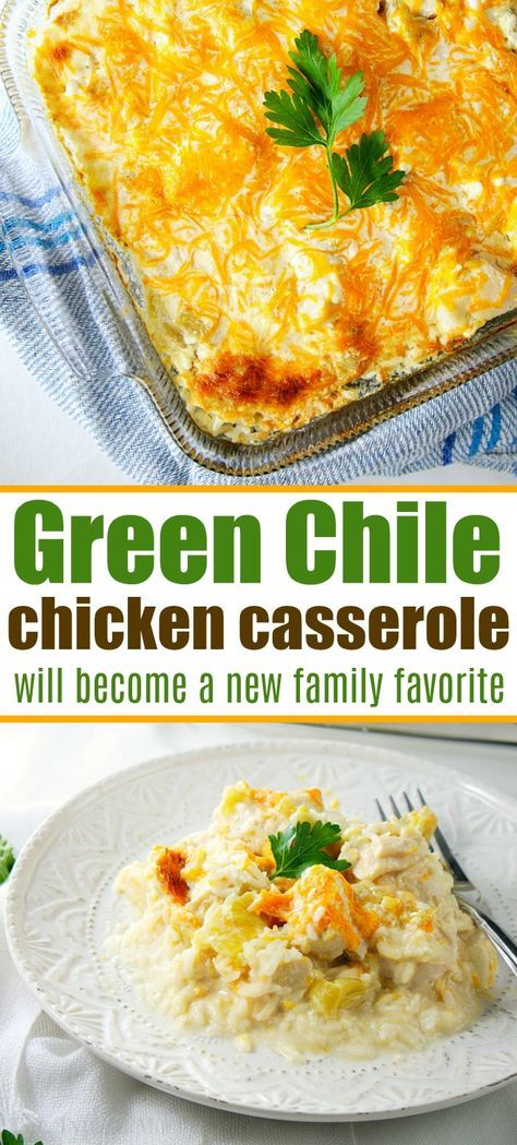 Green Chile Chicken Casserole, Chile Chicken Casserole, Chile Casserole, Chicken Chile, Hatch Chiles, Green Chili Chicken, Green Chile Chicken, Rice Chicken, Keto Dinners