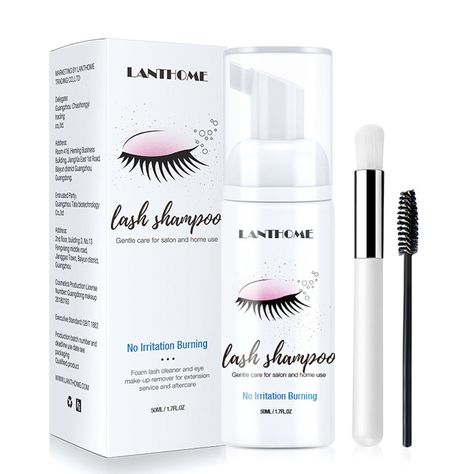 Features: Gentle and Effective: Our foam lash cleanser is specially formulated to gently and effectively remove dirt, oil, and makeup residue from your lashes without causing any irritation or damage. Easy to Use: Our kit includes a 50ml foaming lash shampoo, a cleansing brush and a eyelash brush. Simply apply the foam to your lashes, massage gently, and rinse off with . Suitable for Lash Extensions: Use this eyelash cleaner to your natural eyelashes before eyelash extension to achieve better adhesion and thus extend the retention . Care Natural Eyelashes: Effectively remove oil and dirt build-up on lashes, lid margins, also suitable for eye make up removal and lash wash to maintaining lash and eyelid . Travel-Friendly: Our compact and lightweight bottle makes it easy to take our lash clea Eyelash Cleanser, Remove Makeup, Eyelash Extension, Lash Extensions, Eyelash Extensions, Makeup Remover, Eyelashes, Lashes, Makeup